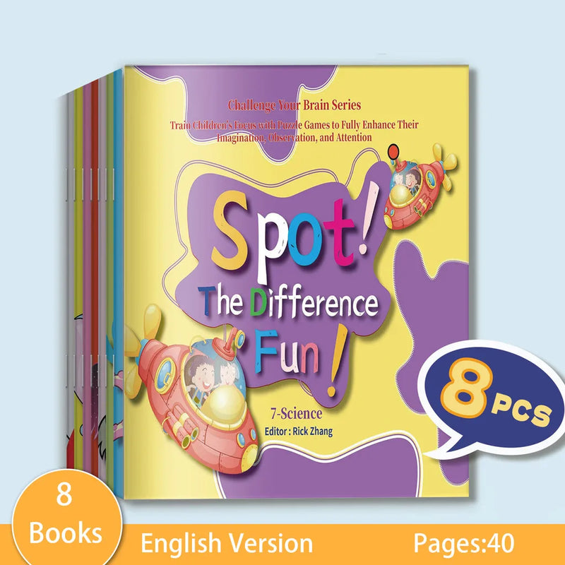 Spot The Difference Fun — 8 Book Set