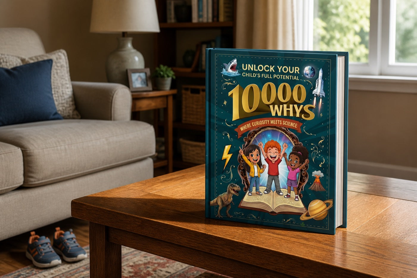 Kid's Encyclopedia left on the coffee table